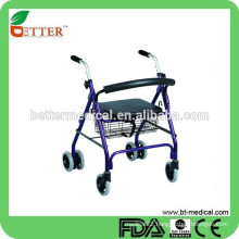 Aluminum Tool free Rollator With Basket